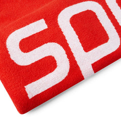 Speedo Logo towel - Fed Red/White | Allens Of Kingsbury
