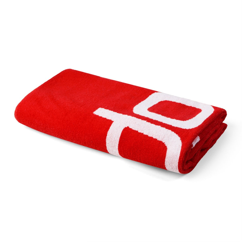 Speedo Logo towel - Fed Red/White | Allens Of Kingsbury