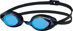 Swans SR2M EV Mirrored Goggle - Black | Allens Of Kingsbury