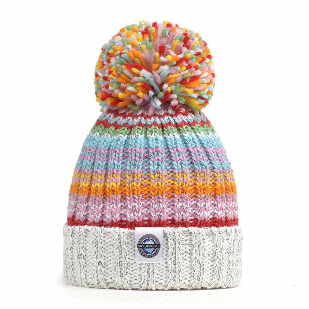 Swimzi Aurora Rib Knit Super Bobble Hat - Multi | Allens Of Kingsbury