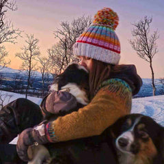 Swimzi Aurora Rib Knit Super Bobble Hat - Multi | Allens Of Kingsbury