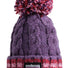 Swimzi Berries Cable Reflective Super Bobble Hat - Purple