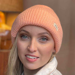 Swimzi Coral Ladies Fashion Beanie Hat - Orange | Allens Of Kingsbury