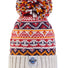Swimzi Cream Cherry Fairisle Super Bobble Hat - Multi
