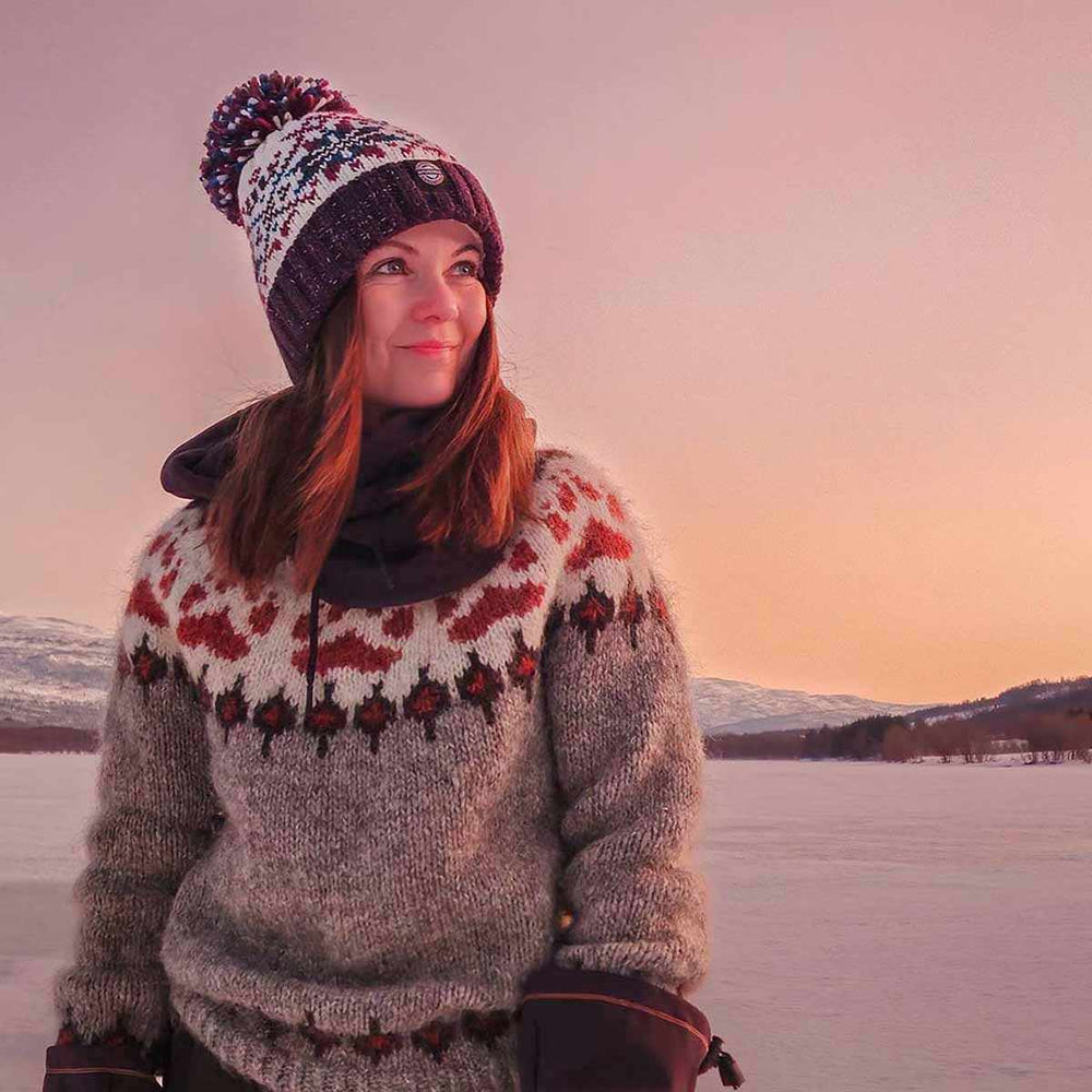 Swimzi Freya Nordic Knit Super Bobble Hat - Multi | Allens Of Kingsbury