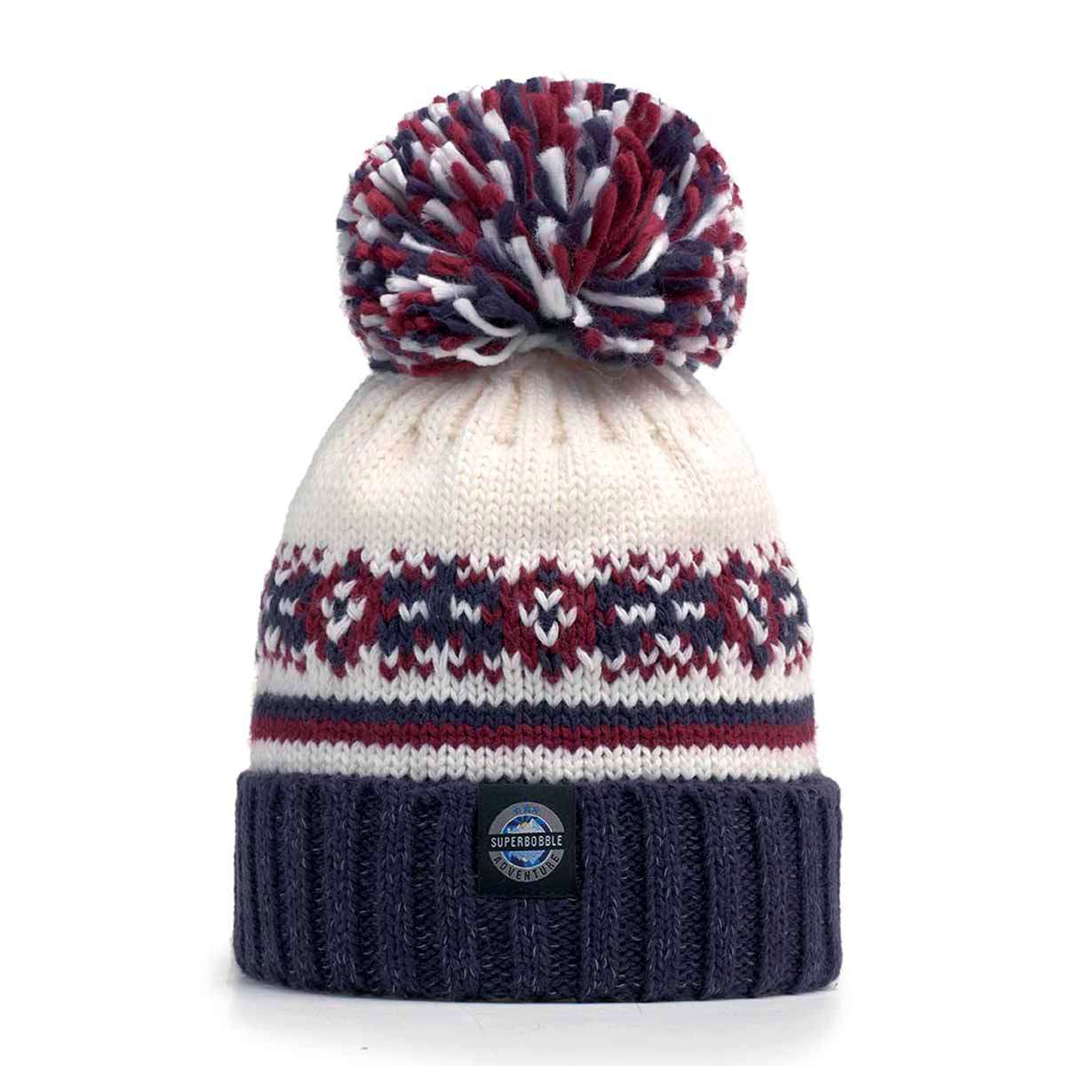 Swimzi Geyser Fairisle Knit Super Bobble Hat - Multi | Allens Of Kingsbury