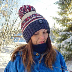 Swimzi Geyser Fairisle Knit Super Bobble Hat - Multi | Allens Of Kingsbury