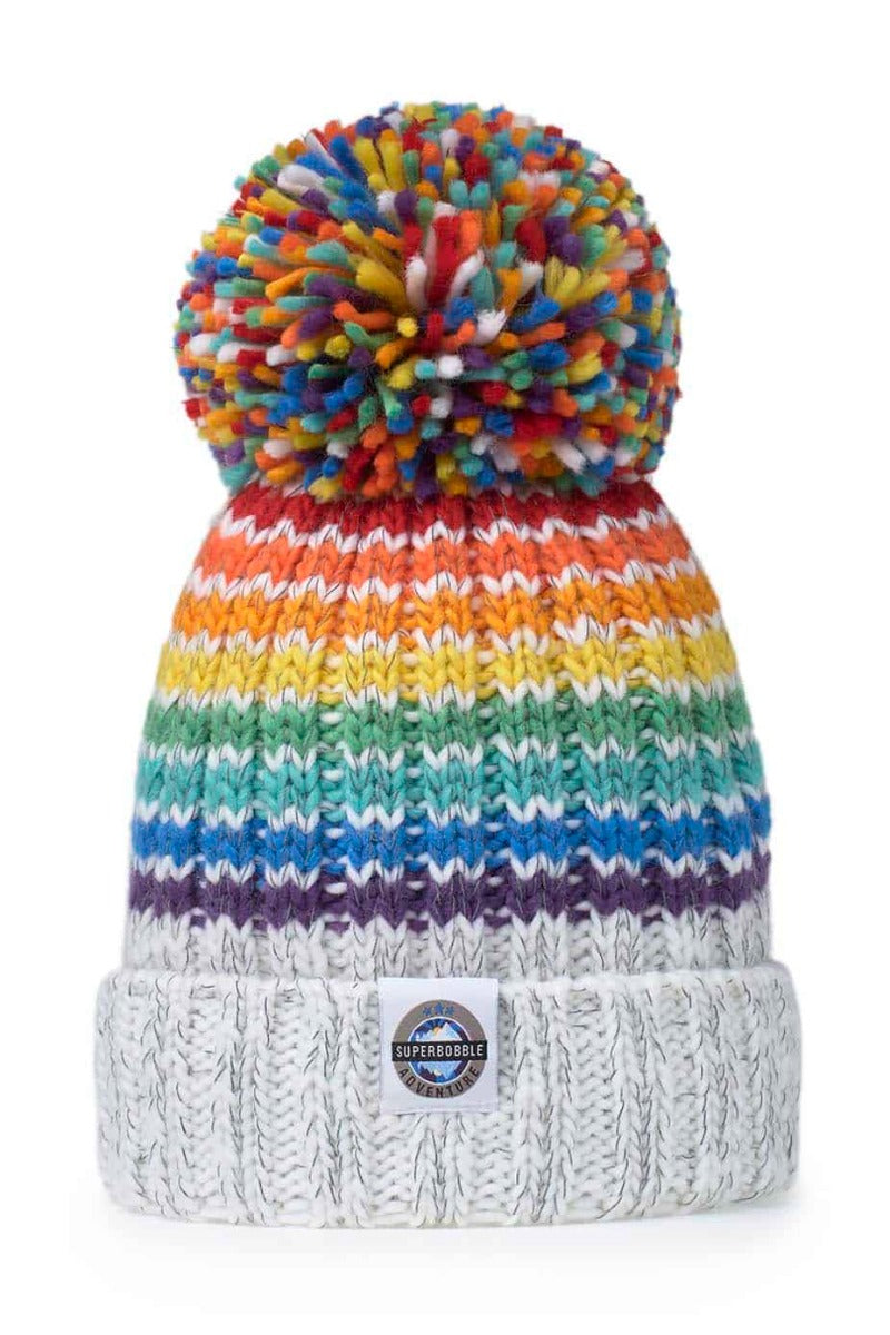 Swimzi Glacier Rainbow Super Bobble Hat - Multi | Allens Of Kingsbury