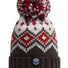 Swimzi Graphite Red Tyrol Nordic Knit Reflective Super Bobble Hat - Multi