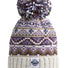 Swimzi Heather Fairisle Knit Reflective Super Bobble Hat - Multi