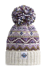 Swimzi Heather Fairisle Knit Reflective Super Bobble Hat - Multi | Allens Of Kingsbury