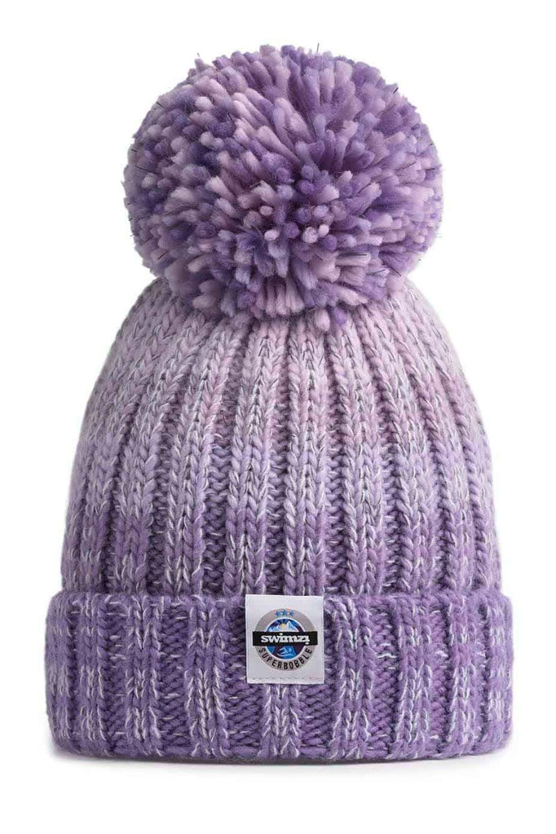 Swimzi Lavender Gradient Reflective Super Bobble Hat - Purple | Allens Of Kingsbury