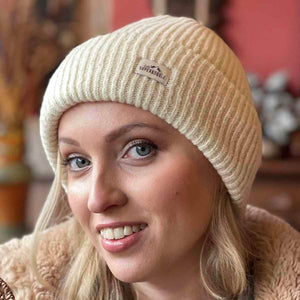 Swimzi Pebble Ladies Fashion Beanie Hat - Cream | Allens Of Kingsbury