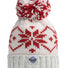 Swimzi Ruby Flora Nordic Reflective Super Bobble Hat - White