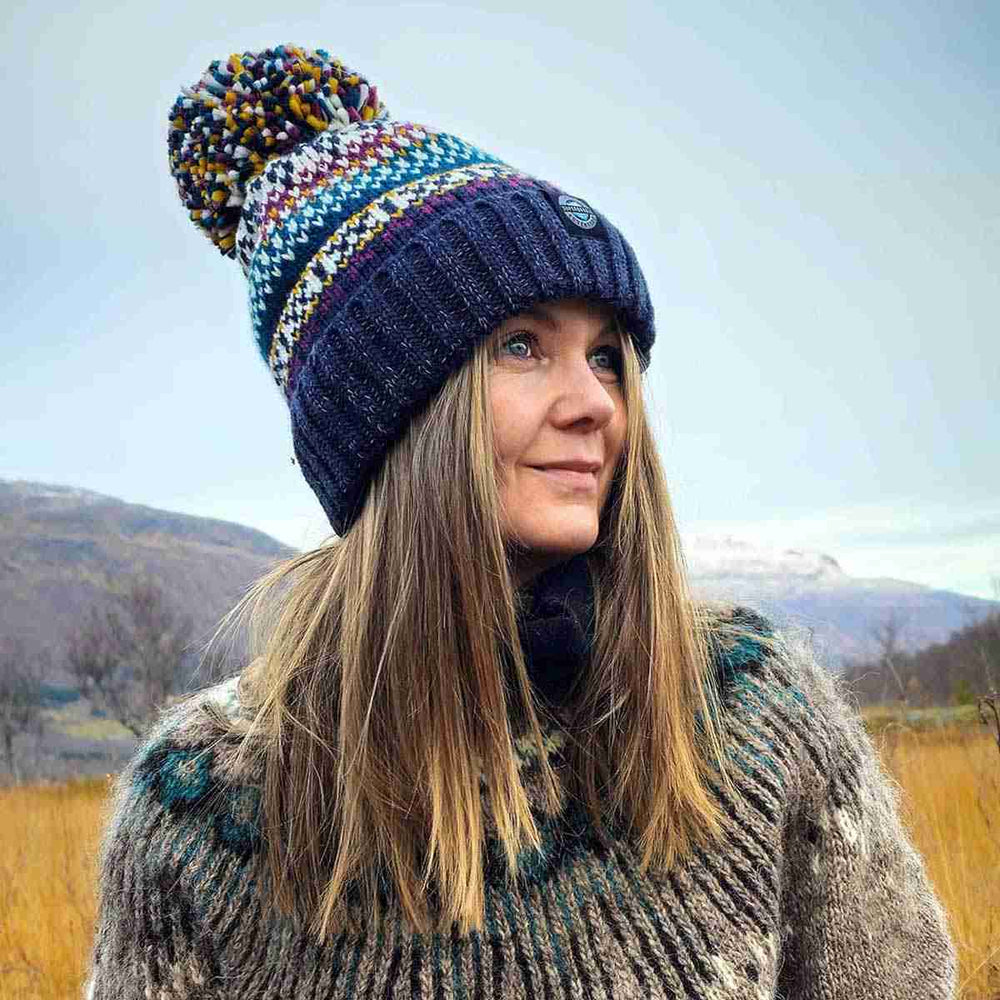 Swimzi Sami Nordic Knit Super Bobble Hat - Multi | Allens Of Kingsbury