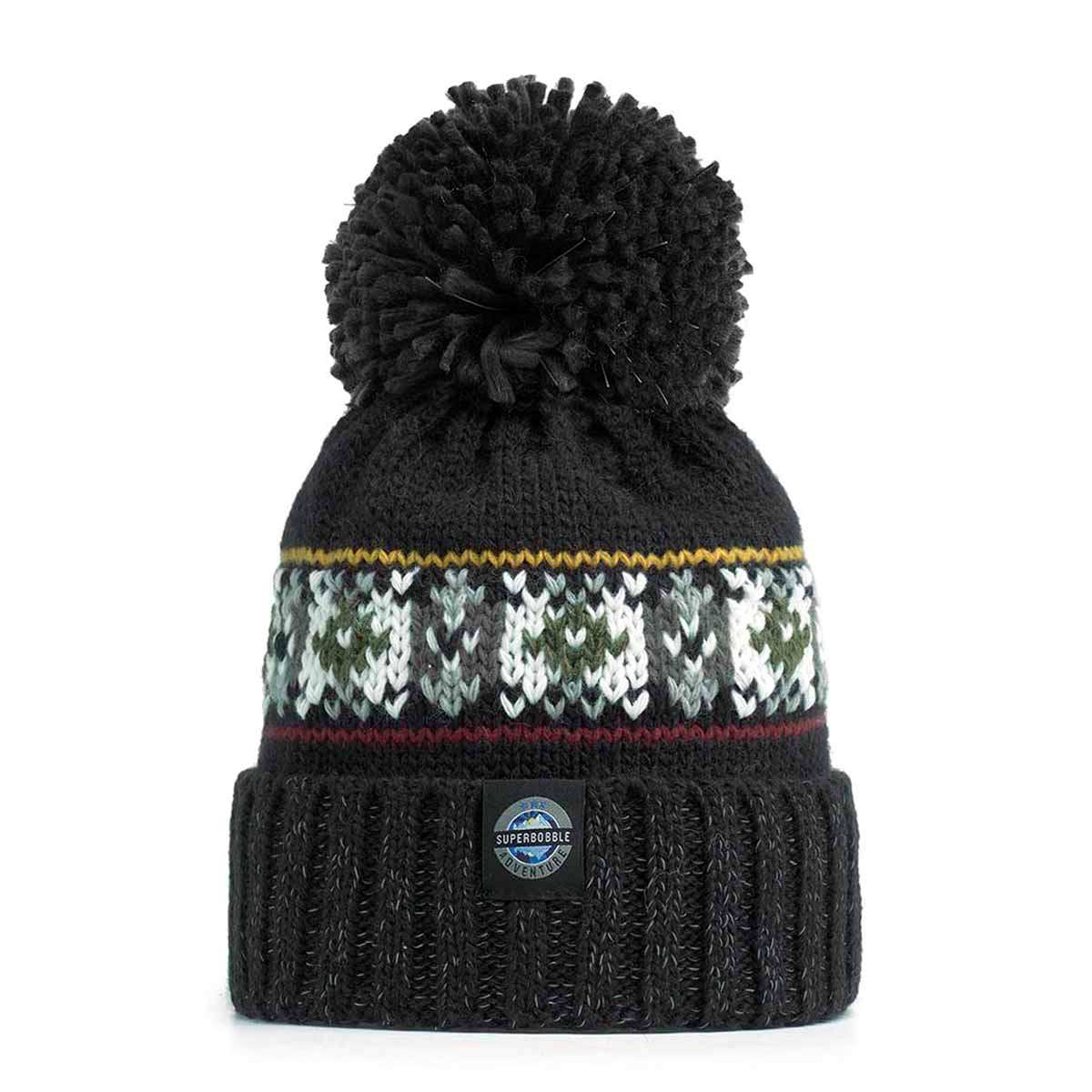 Swimzi Shadow Pine Fairisle Knit Super Bobble Hat - Multi | Allens Of Kingsbury