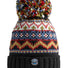 Swimzi Simon Wilson Fairisle Knit Reflective Super Bobble Hat - Multi