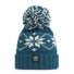 Swimzi Teal Flora Nordic Knit Super Bobble Hat - Multi