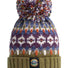 Swimzi Tundra Fairisle Knit Reflective Super Bobble Hat - Multi
