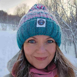 Swimzi Winter Solstice Rib Super Bobble Hat - Multi | Allens Of Kingsbury