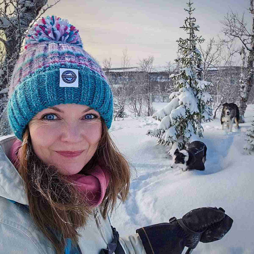 Swimzi Winter Solstice Rib Super Bobble Hat - Multi | Allens Of Kingsbury