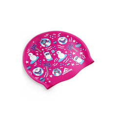 Swimzi Christmas Pink Pool Party Swim Cap - Pink | Allens Of Kingsbury