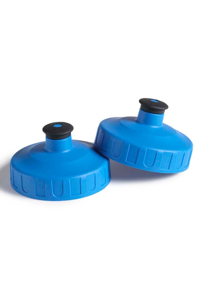 Blue Swimzi Build-a-Bottle replacement lid for water bottles, designed for secure sealing and easy drinking.