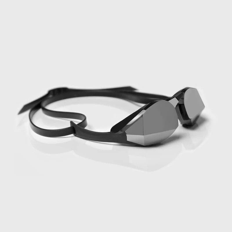 TheMagic5 Black Magic Mirror Silver goggles with black and silver mirrored lenses, designed for sports and outdoor activities.
