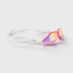 TheMagic5 Pink Magic Mirror Gold custom goggles with pink and gold mirrored lenses, featuring a sleek design and adjustable strap.