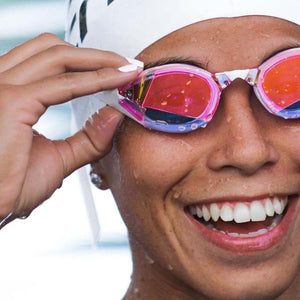 TheMagic5 Pink Magic Mirror Gold custom goggles with pink and gold mirror lenses, designed for style and performance.