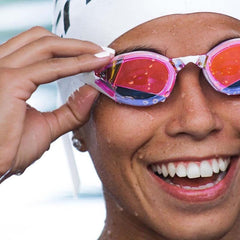 TheMagic5 Pink Magic Mirror Gold custom goggles with pink and gold mirror lenses, designed for style and performance.