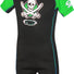 TWF Kids Pirate 2mm Summer Shortie Wetsuit - Black/Green