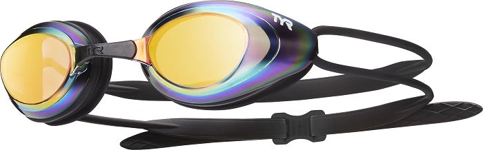 TYR Black Hawk Racing Mirrored Goggles - Yellow | Allens Of Kingsbury