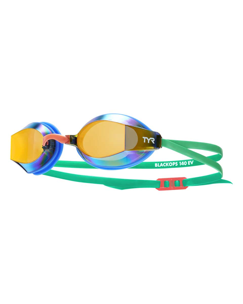 TYR Blackops 140 EV Racing Mirrored Goggle - Blue/Green | Allens Of Kingsbury