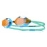 TYR Junior Blackops 140 EV Mirror Racing Goggles - Orange/Green