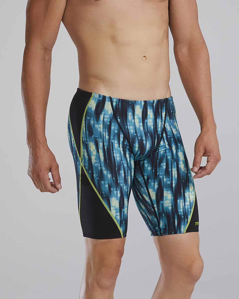 TYR Mens Neo Blade Splice Jammer - Blue/Teal/Green | Allens Of Kingsbury