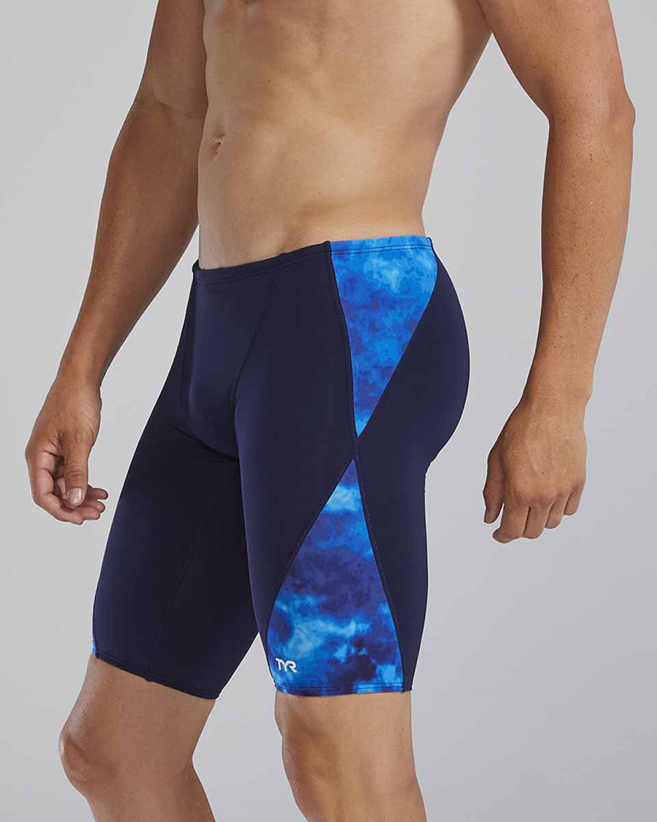 TYR Mens Waveform Blade Splice Jammer - Blue | Allens Of Kingsbury