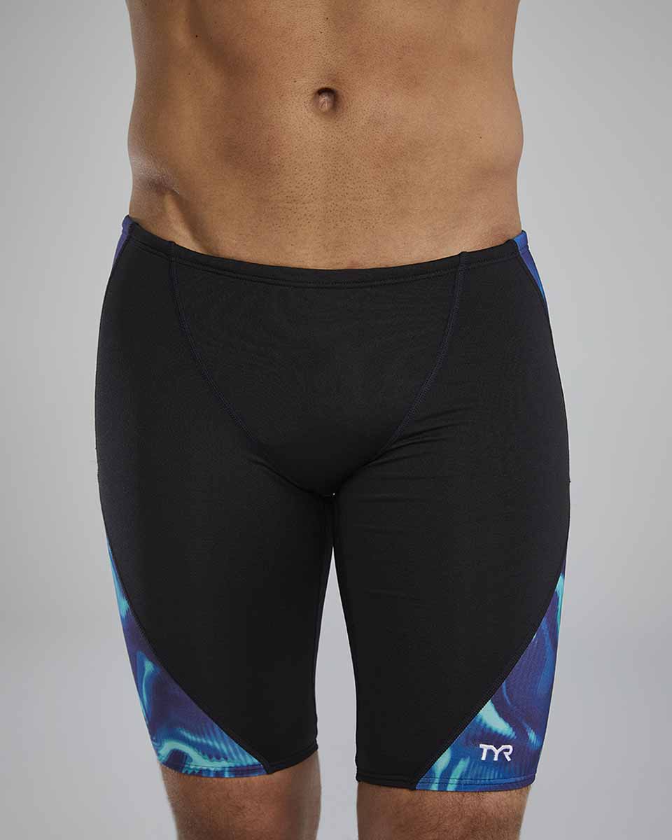 TYR Mens Waveform Blade Splice Jammer - Blue/Green | Allens Of Kingsbury