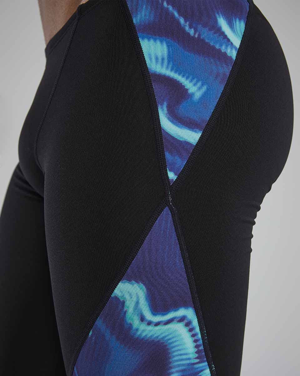 TYR Mens Waveform Blade Splice Jammer - Blue/Green | Allens Of Kingsbury