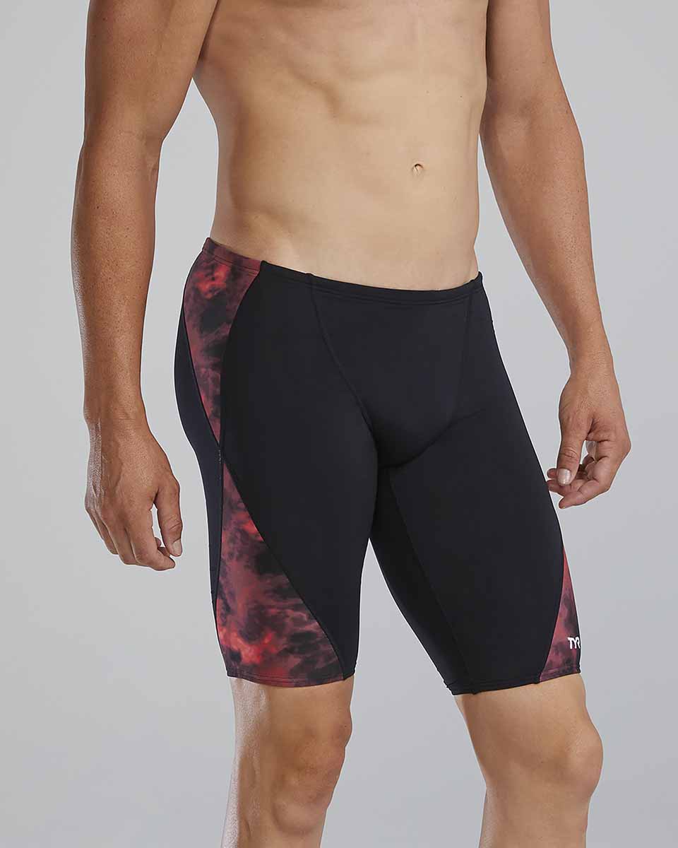 TYR Mens Waveform Blade Splice Jammer - Red | Allens Of Kingsbury