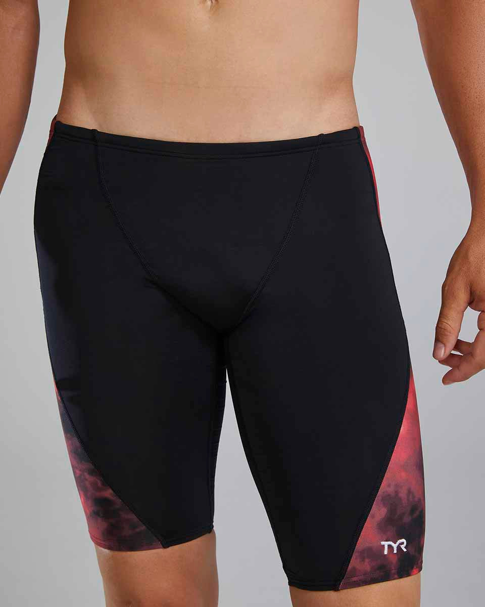 TYR Mens Waveform Blade Splice Jammer - Red | Allens Of Kingsbury