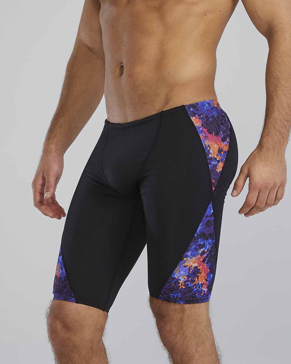 TYR Mens Montipora Blade Splice Jammer - Purp/Orange | Allens Of Kingsbury