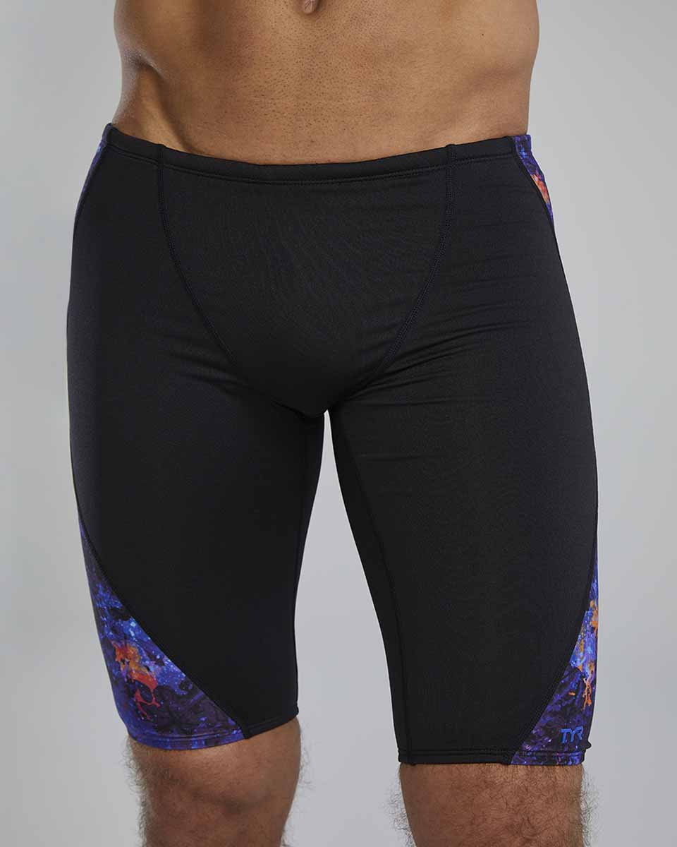 TYR Mens Montipora Blade Splice Jammer - Purp/Orange | Allens Of Kingsbury