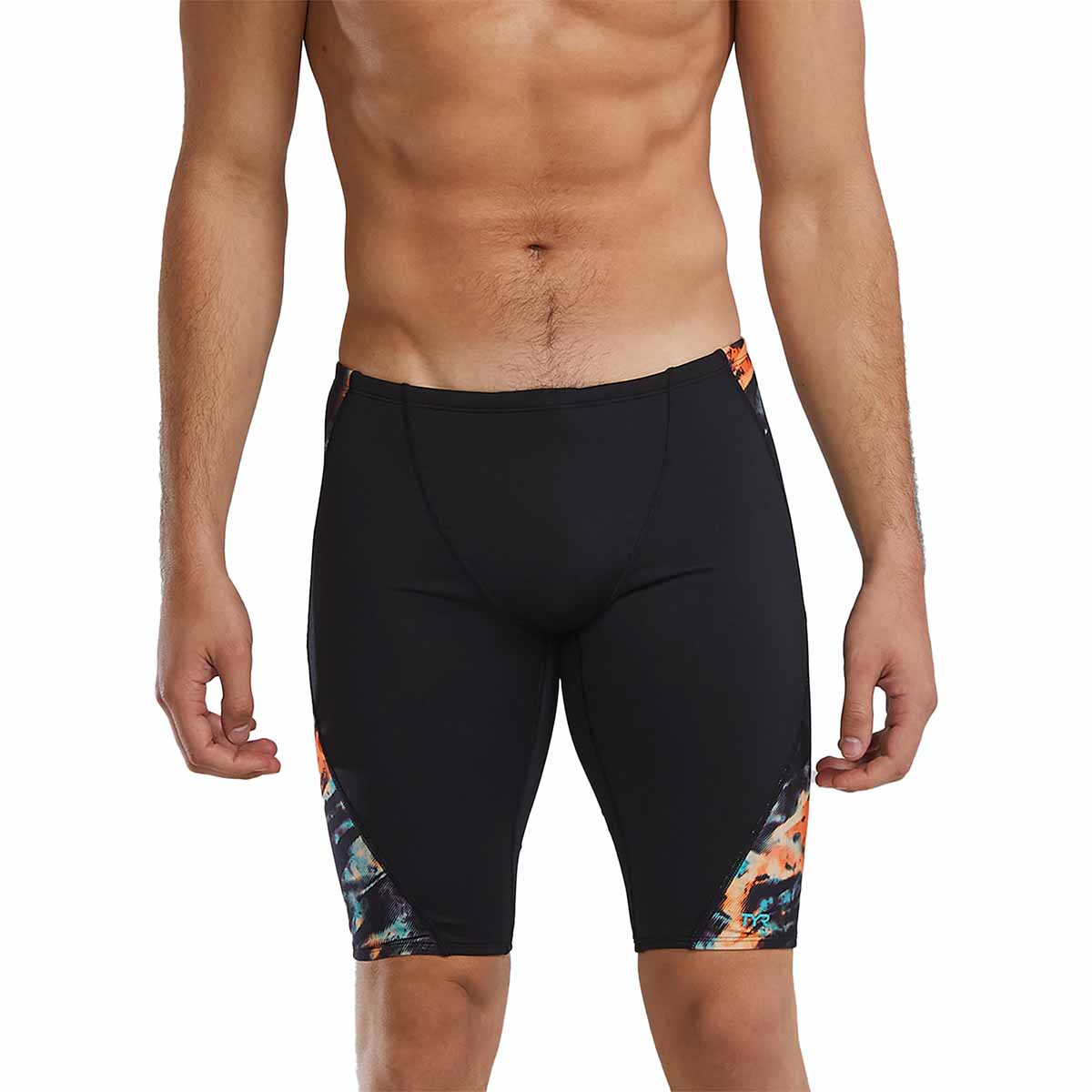 TYR Mens Validus Blade Splice Jammer - Orange/Aqua/Black | Allens Of Kingsbury
