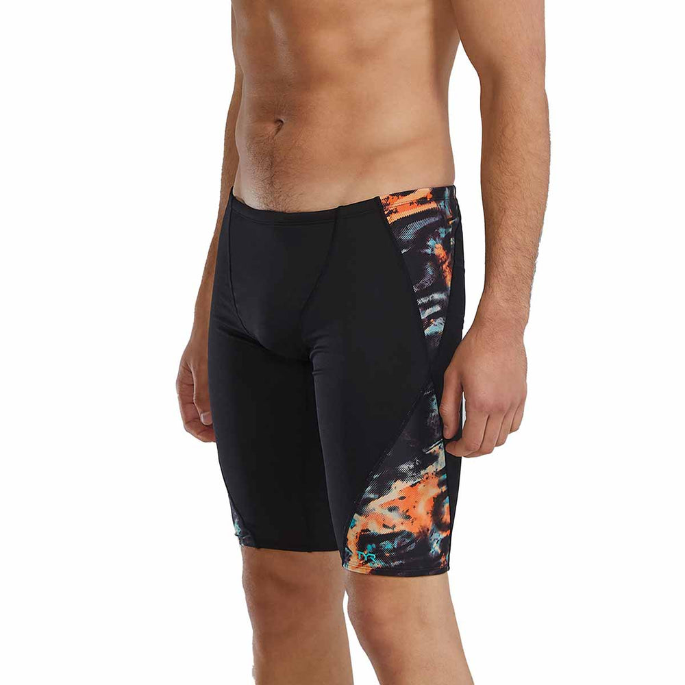 TYR Mens Validus Blade Splice Jammer - Orange/Aqua/Black | Allens Of Kingsbury