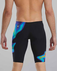 TYR Mens Venzo Infrared Low Waisted Jammer - Red/Turq/Blue - Allens Swimwear