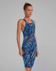 TYR Womens Avictor 2.0 - Helux Openback Kneeskin - Blue/Green | Allens Of Kingsbury
