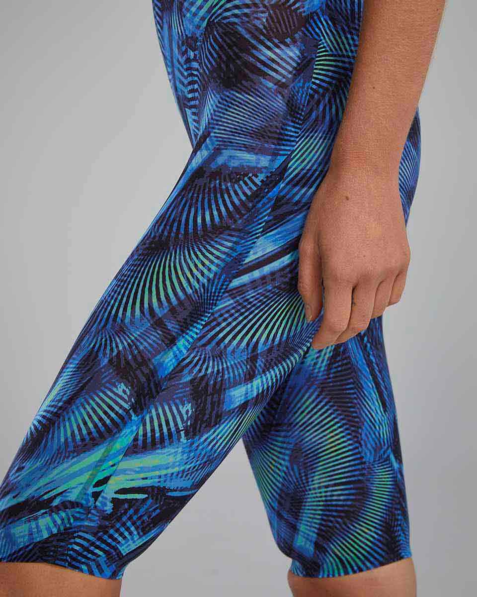 TYR Womens Avictor 2.0 - Helux Openback Kneeskin - Blue/Green | Allens Of Kingsbury