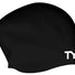 TYR Long Hair Wrinkle Free Silicone Swimming Cap - Black