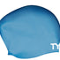 TYR Long Hair Wrinkle Free Silicone Swimming Cap - Blue